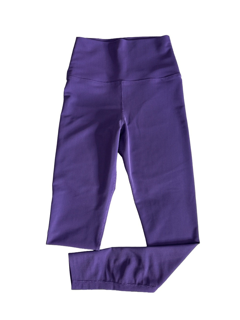 BEACH RIOT Sport Women’s High-Rise Ayla Ribbed Leggings Purple Athletic Luxe S